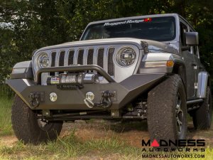 Jeep Gladiator Spartan Bumper w/ High Clearance Ends & Overrider - Front Jeep Gladiator Spartan Bumper w/ High Clearance Ends & Overrider - Front